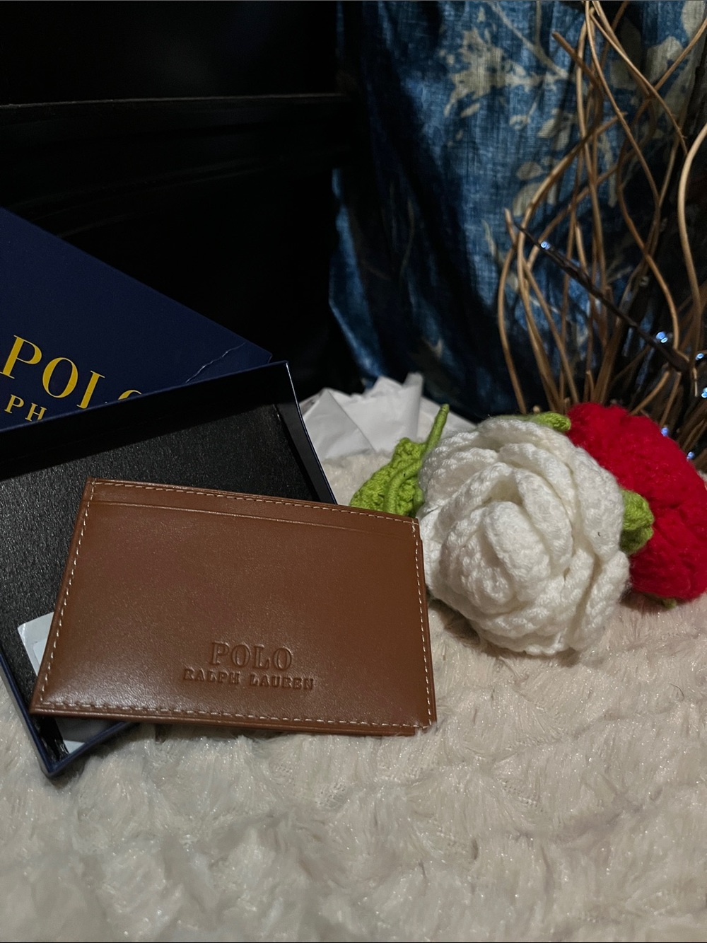 nwt Polo by Ralph Lauren Leather Card Sleeve